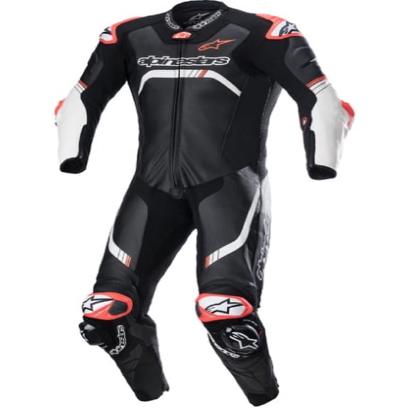 Alpinestars GP Tech V4 Mens Motorcycle 1-Pc Suit Black/White 50 EUR