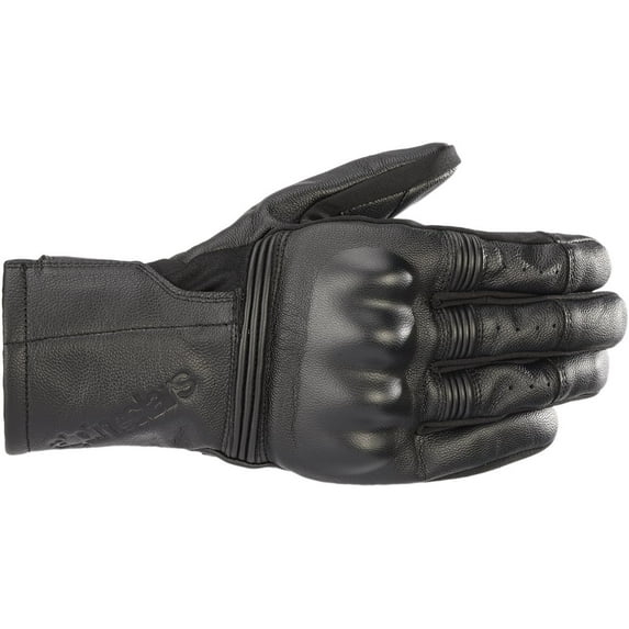 Alpinestars Gareth Mens Leather Motorcycle Gloves Black SM