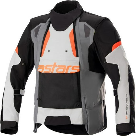 Alpinestars Halo Mens Drystar Motorcycle Jacket Gray/Black LG