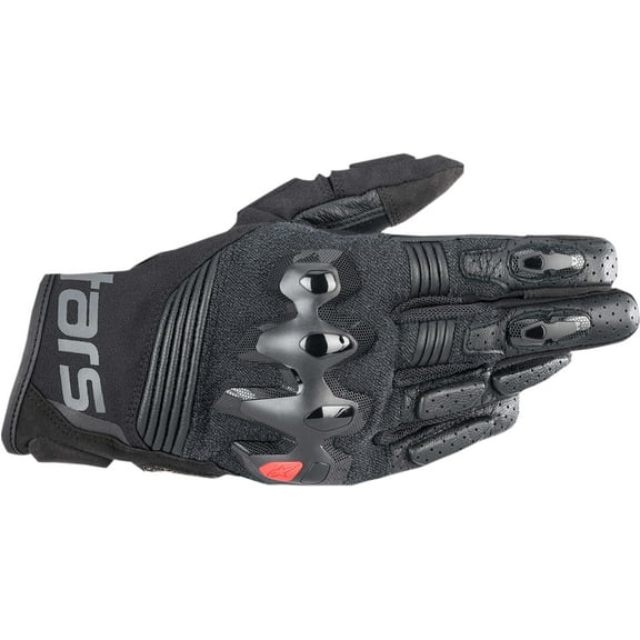 Alpinestars Halo Mens Leather Motorcycle Gloves Black SM
