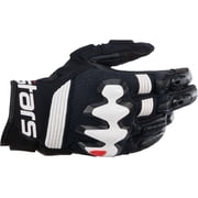Alpinestars Halo Mens Leather Motorcycle Gloves Black/White XL