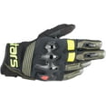 thumbnail image 1 of Alpinestars Halo Mens Leather Motorcycle Gloves Yellow MD, 1 of 2