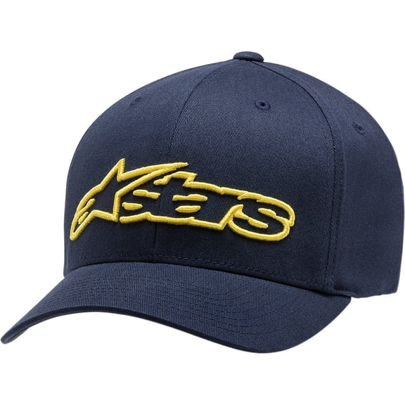 Alpinestars Hat - Blaze - Navy/Yellow - Small/Medium