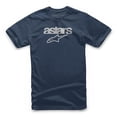 thumbnail image 1 of Alpinestars Heritage Blaze Mens Short Sleeve T-Shirt Navy Blue MD, 1 of 2