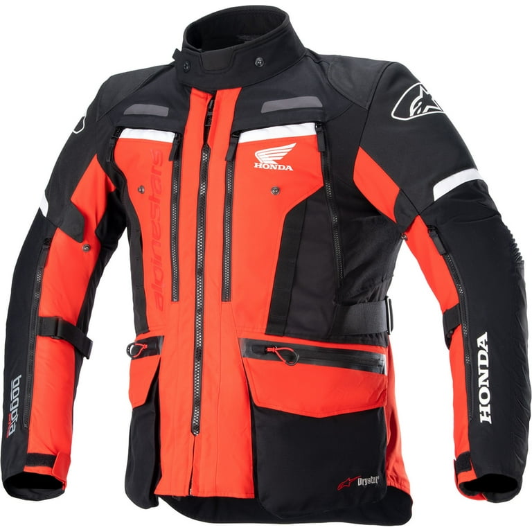 Alpinestars Honda Bogota Pro Mens Drystar Motorcycle Jacket Red