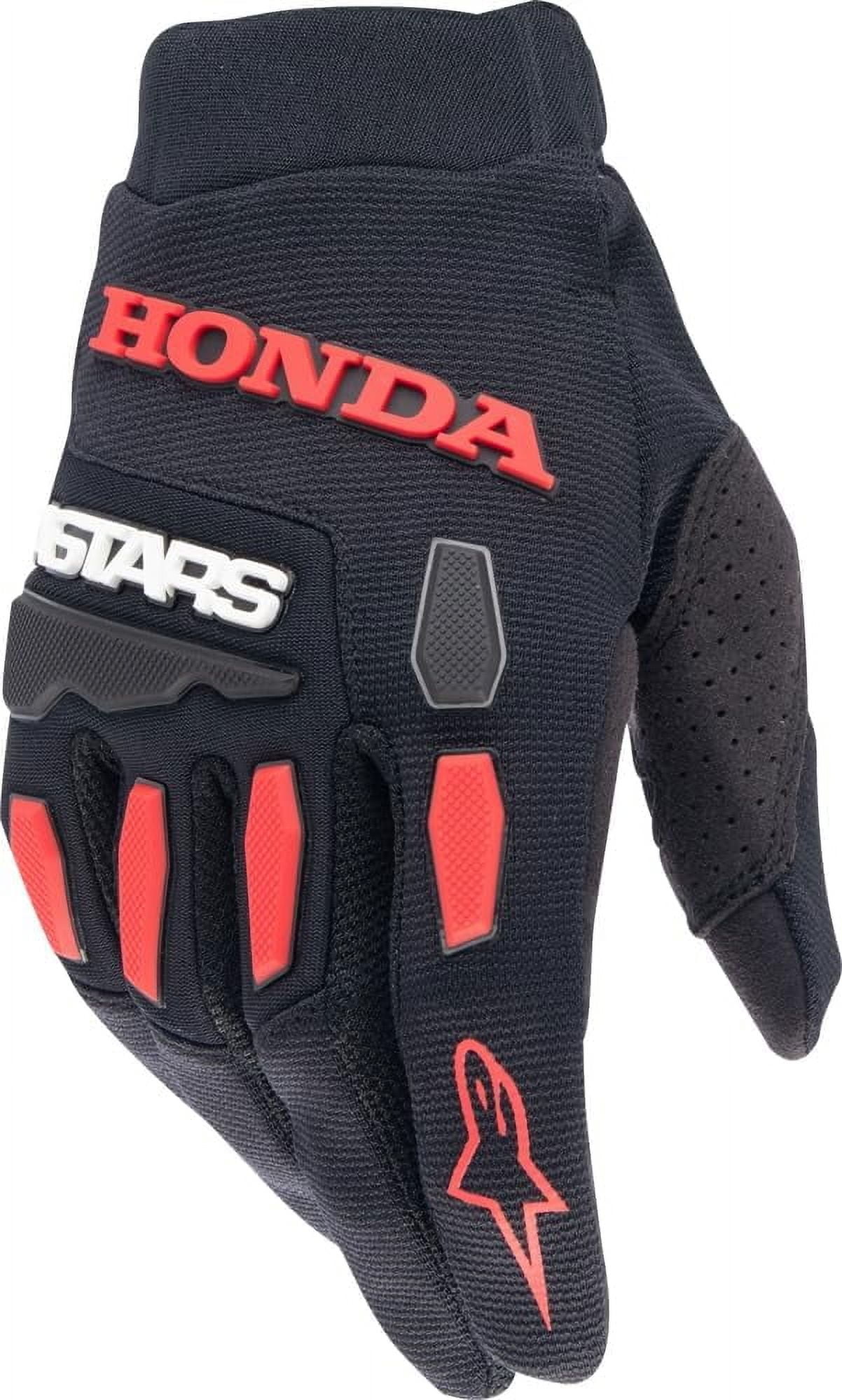 Alpinestars H Full Bore Mens Textile Motorcycle Gloves Black/Bright Red 3XL