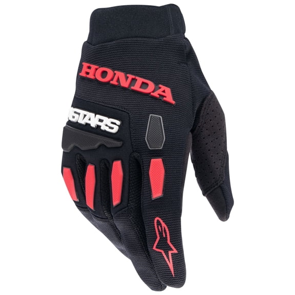Alpinestars H Full Bore Mens Textile Motorcycle Gloves Black/Bright Red LG