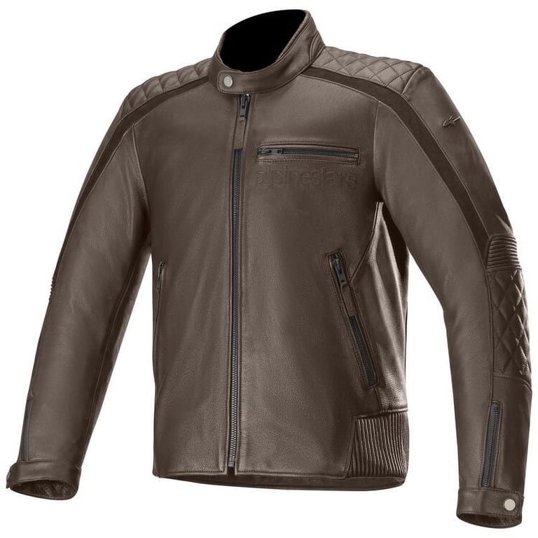 Alpinestars Hoxton V2 Mens Leather Jacket Brown 52 EUR - Walmart.com