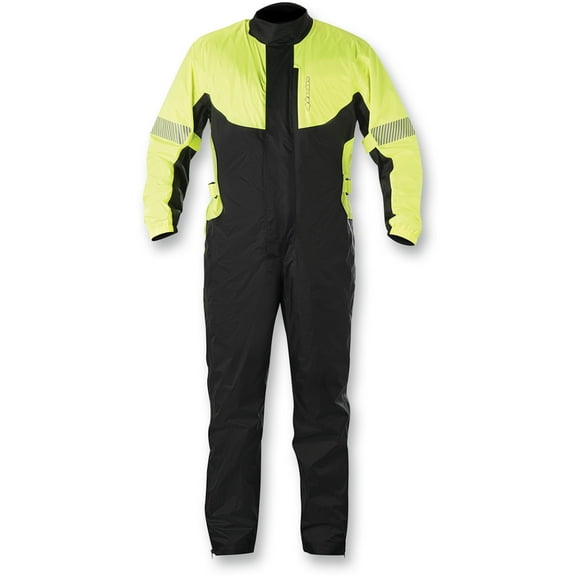 Alpinestars Hurricane Mens 1pc Rainsuit Black/Yellow XL