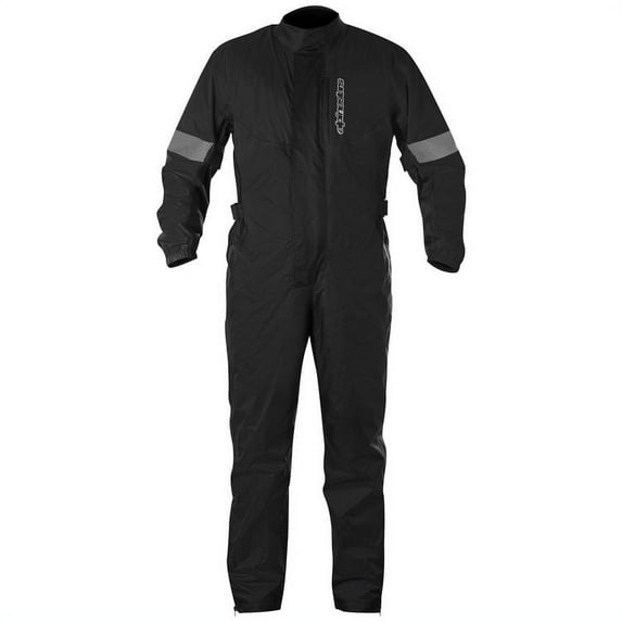 Alpinestars Hurricane Mens 1pc Rainsuit Black LG