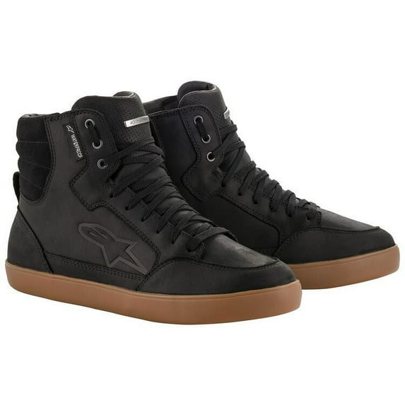 Alpinestars J-6 Mens Waterproof Shoes Black/Gum 7 USA