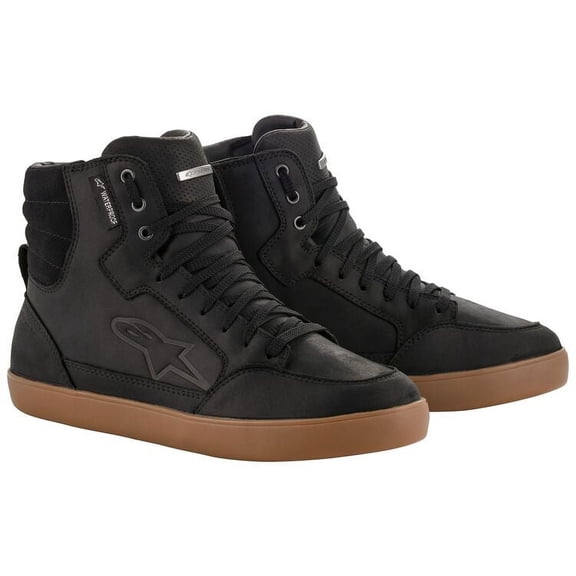 Alpinestars J-6 Mens Waterproof Shoes Black/Gum 9 USA