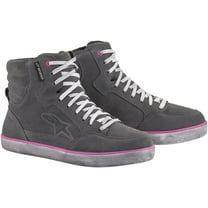 Alpinestars J-6 Womens Waterproof Motorcycle Shoes Gray/Pink 7 USA