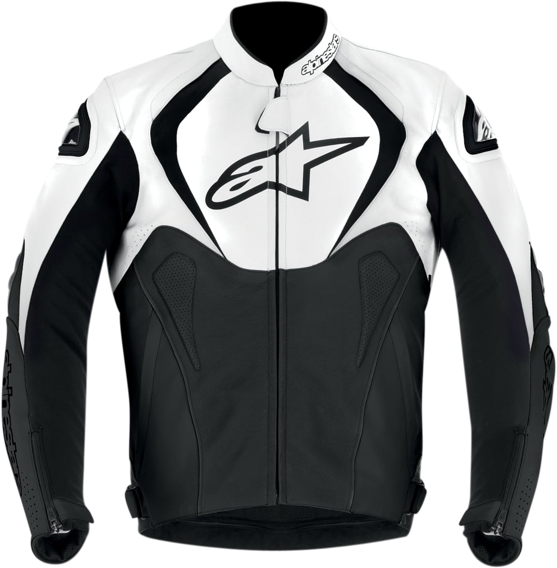 Alpinestars Jaws Leather Jacket Black/White 50 3101013-12-50