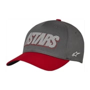 Alpinestars Lanes Flexfit Hat Charcoal/Red SM/MD