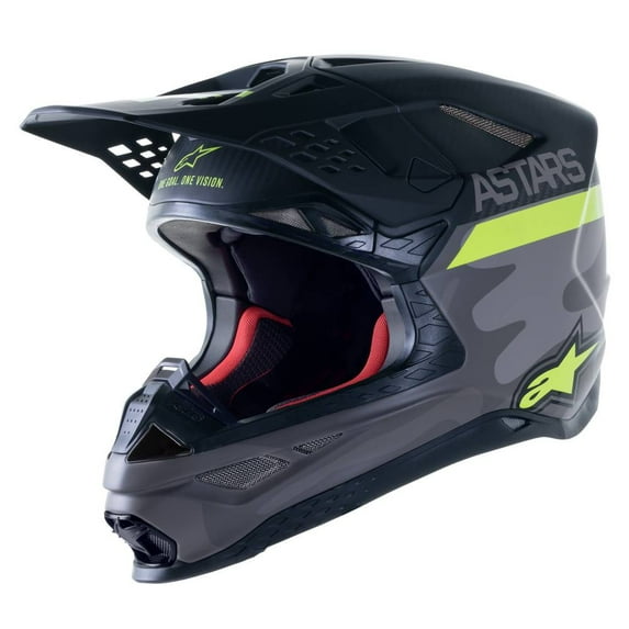 Alpinestars Supertech M10 LE Helmet - AMS 21 - Gray/Yellow/Black - LG