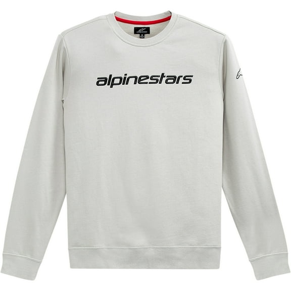 Alpinestars Linear Mens Pullover Sweatshirt Silver/Black XL
