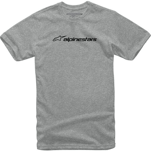 Alpinestars Linear Mens Short Sleeve T-Shirt Gray/Black MD