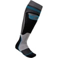 thumbnail image 1 of Alpinestars MX Plus-1 Socks Black/Cyan LG, 1 of 1