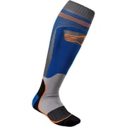 Alpinestars MX Plus1 Mens Off-Road Motorcycle Socks - Blue/Orange/Small/Medium