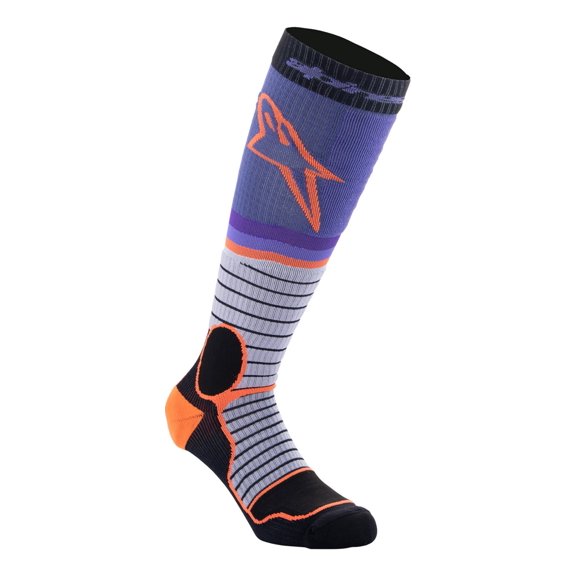 Alpinestars MX Pro V24 Socks Black/Gray/Purple LG