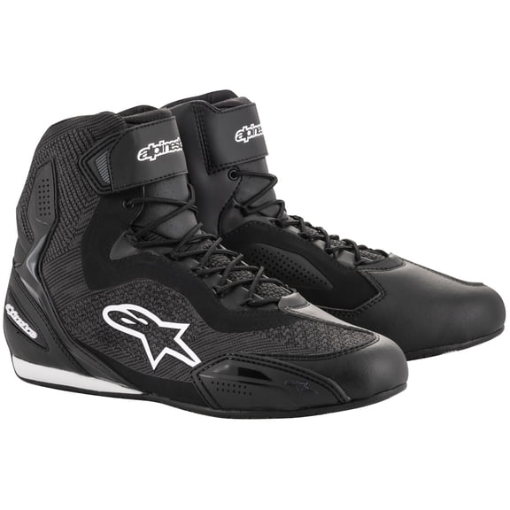Alpinestars Men’s Faster-3 Rideknit Black Riding Shoes 9