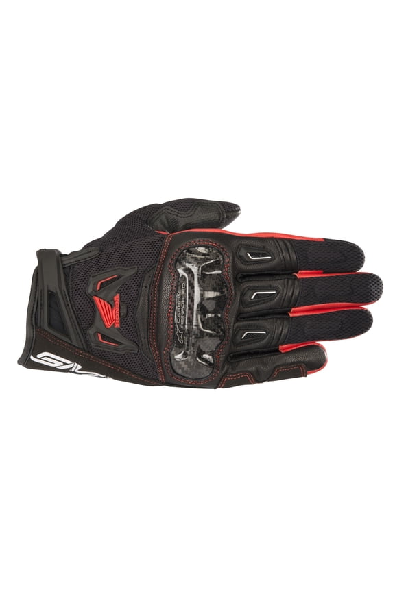 Honda SMX-2 Air Carbon V2 Motorcycle Gloves Black/Red 3XL