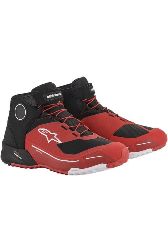 Mens CR-X Drystar Riding Shoes-Red/Black-10.5