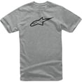 thumbnail image 1 of Alpinestars Mens Cotton SS T-Shirt ~ Ageless Classic Grey Heather Black, 1 of 2