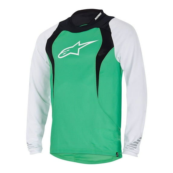 Alpinestars Mens Drop Long Sleeve Bike Jersey Bright Green Large