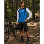 Alpinestars Mens Drop Long Sleeve Bike Jersey Electric Blue Medium