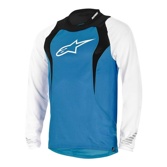 Alpinestars Mens Drop Long Sleeve Bike Jersey Electric Blue Medium