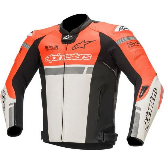 Alpinestars Missile Ignition Airflow Leather Jacket Tech Air Compatible 60 Red | White | Black