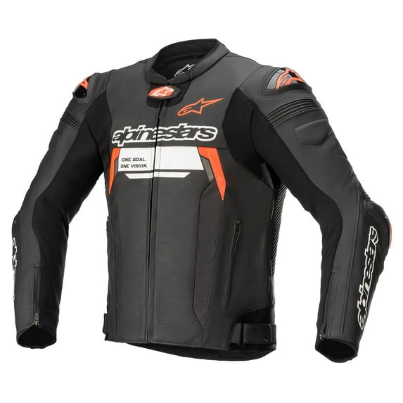 Alpinestars Missile V2 Ignition Mens Motorcycle Leather Jacket Black/Red 50 EUR