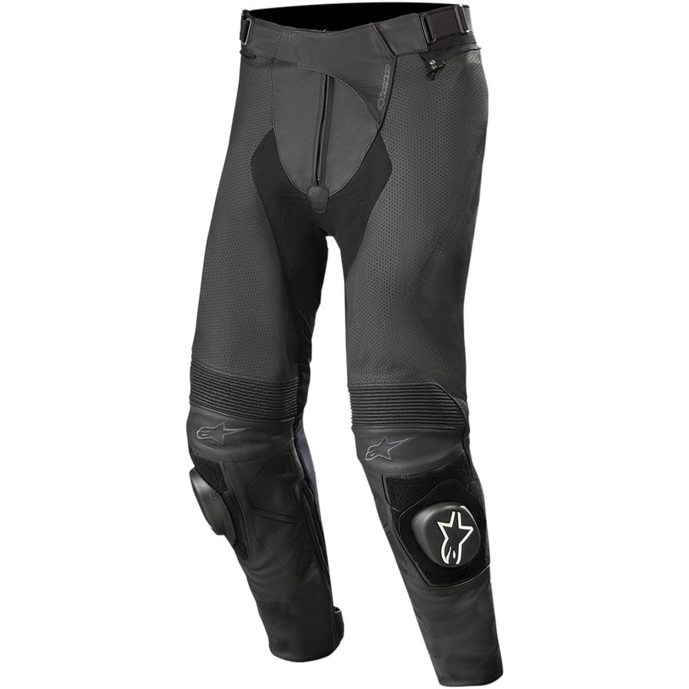 Alpinestars Men s Missile v2 Airflow Black Leather Pants Tall 50 Tall