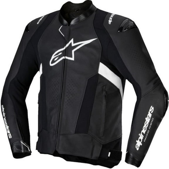 Alpinestars Missile v3 Leather Men's Street Motorcycle Jackets - Black / 52
