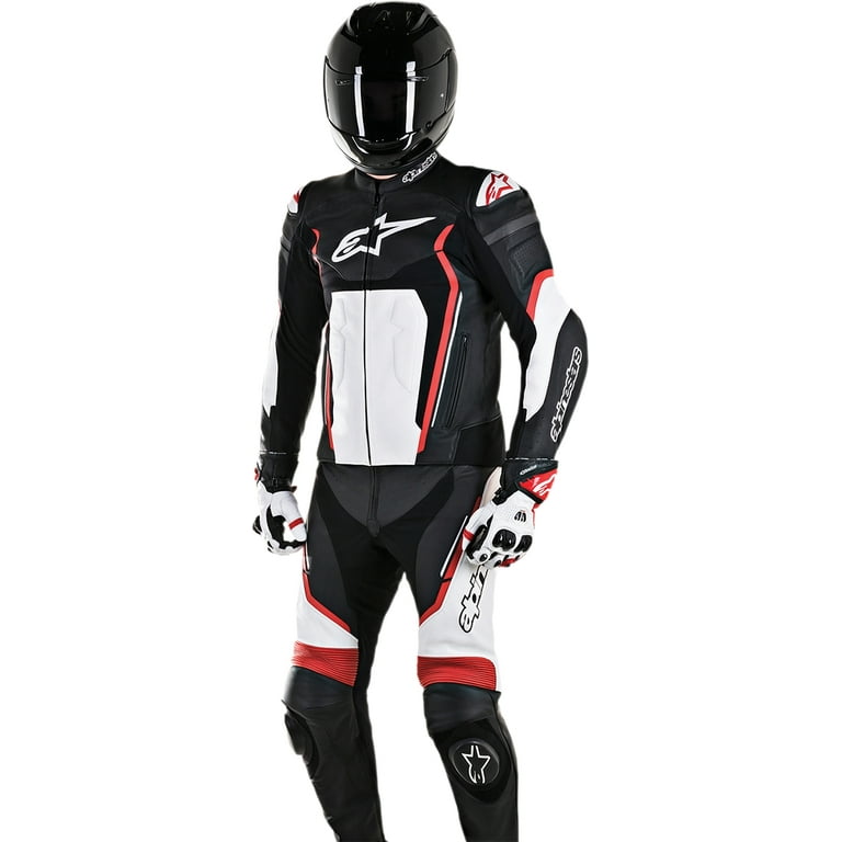 Alpinestars Motegi V2 2 Piece Leather Suit Black/Red/White