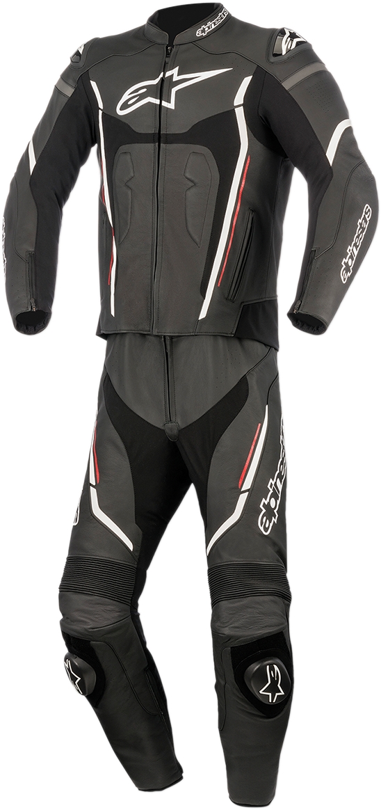 Alpinestars Motegi V2 2 Piece Leather Suit Black/Red/White 48