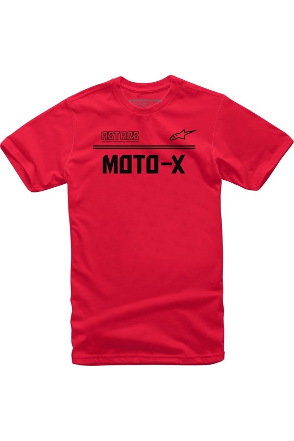 Moto-X Mens Short Sleeve T-Shirt Red/Black XL