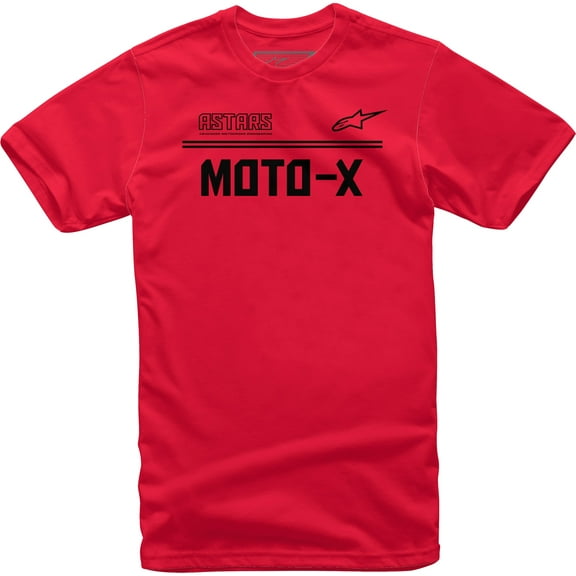 Alpinestars Moto-X Mens Short Sleeve T-Shirt Red/Black XXL