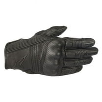 Alpinestars Mustang V2 Leather Motorcycle Gloves Black/White 3XL