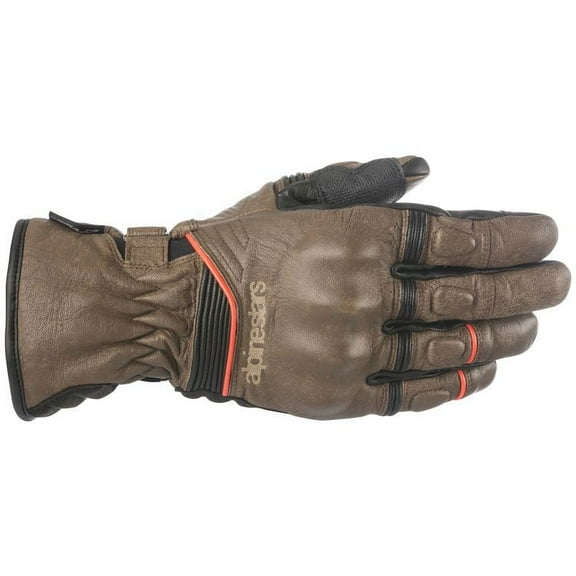 Alpinestars Cafe Divine Mens Leather Gloves Brown/Black 3XL