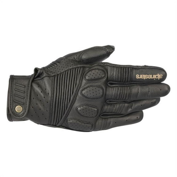 Alpinestars Crazy Eight Leather Motorcycle Gloves Black/Black 3XL