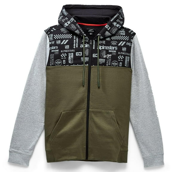 Alpinestars Perpetuity Mens Zip Up Hoody Military Green MD