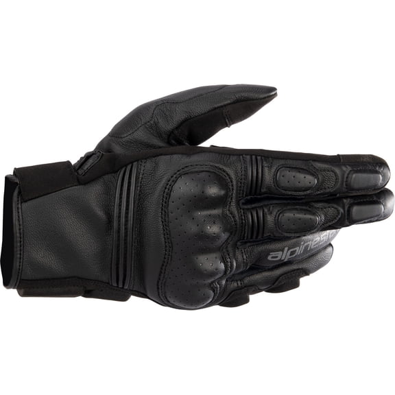 Alpinestars Phenom Mens Leather Motorcycle Gloves Black/Black XL