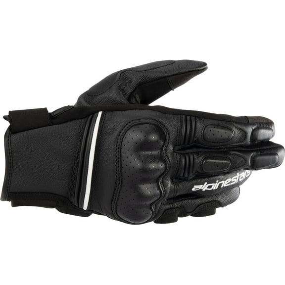 Alpinestars Phenom Mens Leather Motorcycle Gloves Black/White 3XL