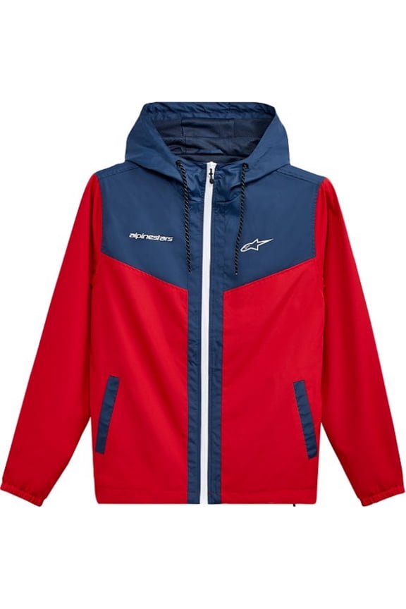 Plex Mens Windbreaker Jacket Red/Navy XL