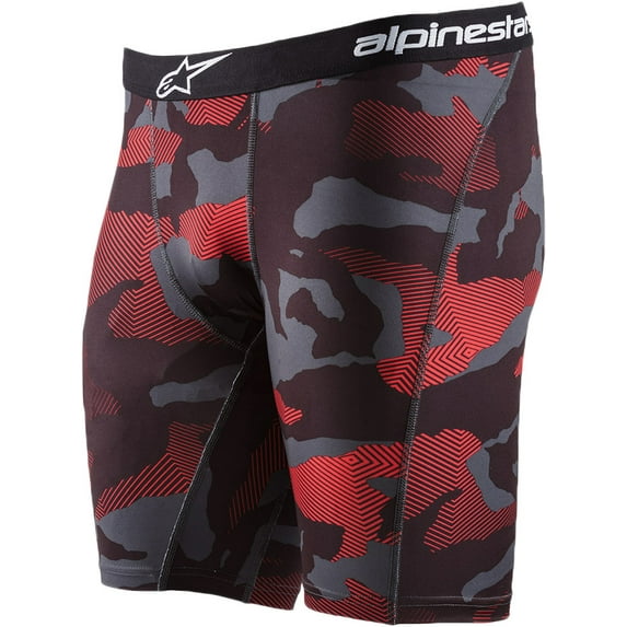 Alpinestars Poly Mens Boxer Briefs Red/Camo MD