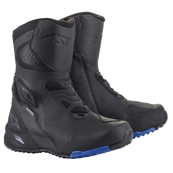 Alpinestars RT-8 Mens Gore-Tex Motorcycle Boots Black/Blue 42 EUR