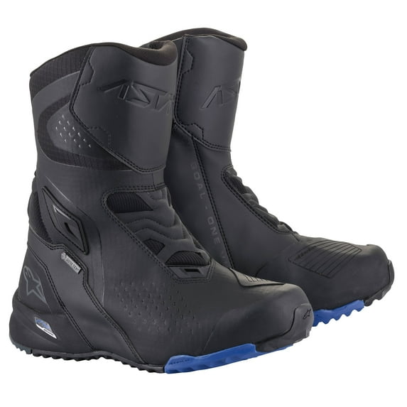 Alpinestars RT-8 Mens Gore-Tex Motorcycle Boots Black/Blue 44 EUR